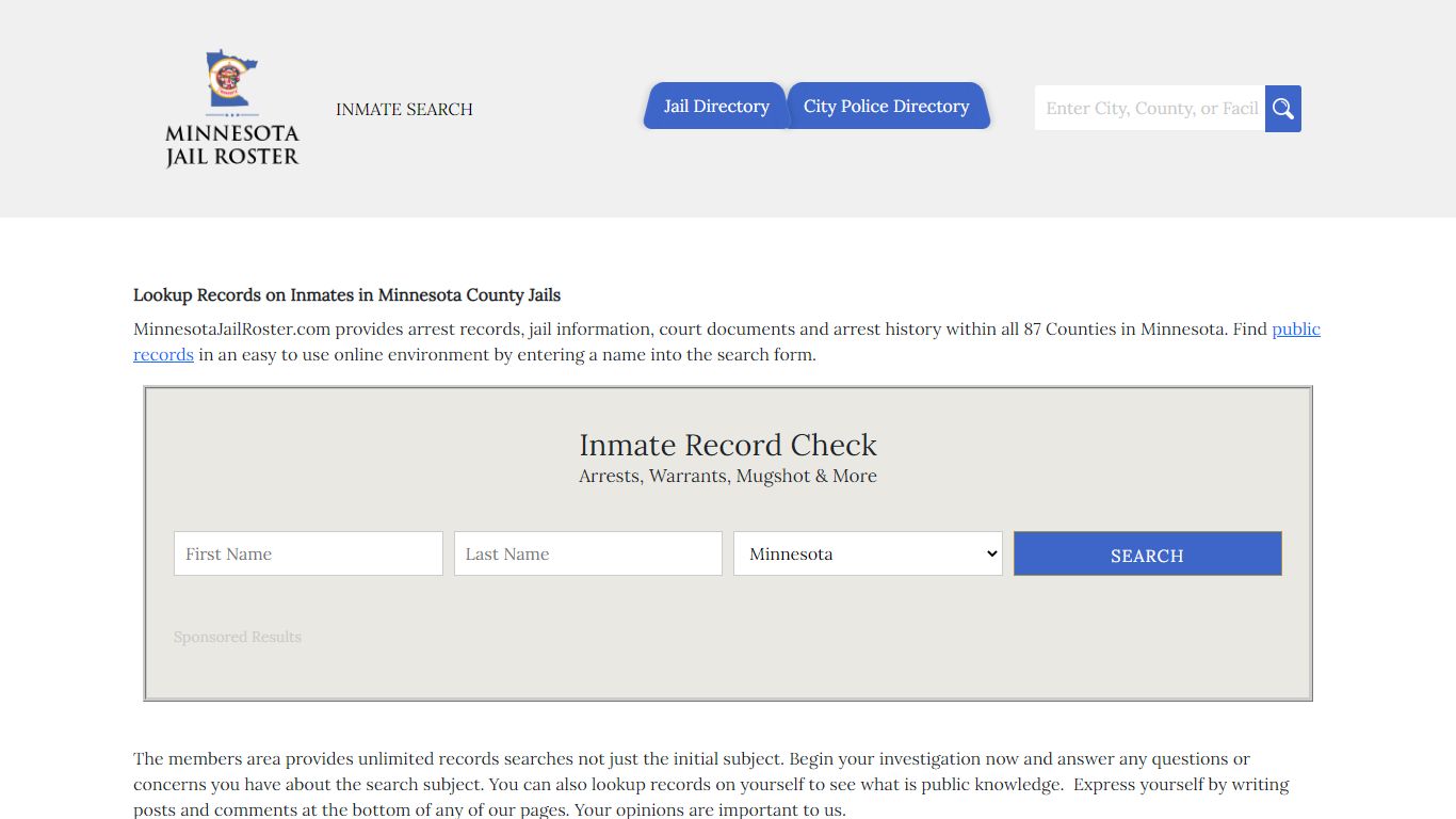 Jail Roster Search | Inmate Search in Minnesota